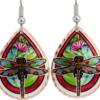 Wearing these colorful dragonfly earrings will impress everyone