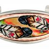 Buy silver plated wire bracelets decorated with colorful copper feather artwork