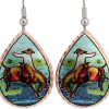 Colorful western bronco buster earrings. You cannot find our unique handmade jewelry elsewhere