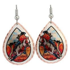 Buy handmade colorful cowgirl barrel racer earrings perfect for western fashionable look