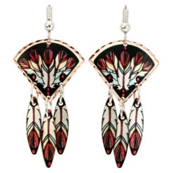 Wholesale Unique Art Jewelry, Feather Art Earrings