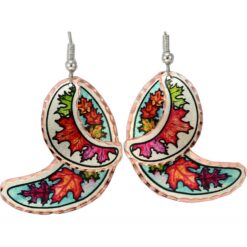 Dangle Maple Leaves Earrings Created in Autumn Colors