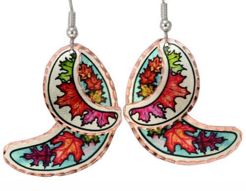Buy Dangle Maple Leaves Earrings, Wholesale Nature Art Jewelry