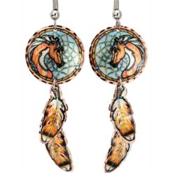 Buy Dreamcatcher Horse Earrings