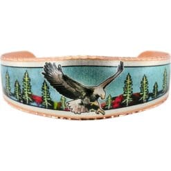 Bald eagle bracelet meticulously designed and handmade by skilled artisans