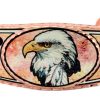 Wear this attractive feathers and eagle bracelet to show your love of the wildlife