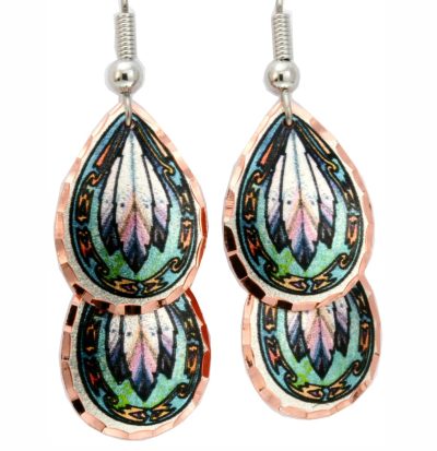 Buy Teardrop Art Jewelry Earrings Created in Feather Designs