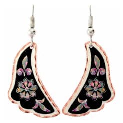 Flower earrings will flatter your beautiful lovely look