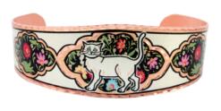 Colorful flowers and cat bracelet will definitely get you compliments