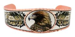 Wearing this golden eagle bracelet by Copper Reflections will get everyone's admiration