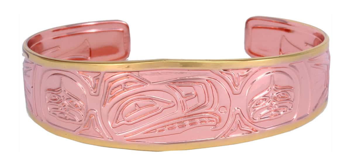 Embossed Native Eagle Copper Bracelets, Shop Copper Jewelry
