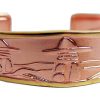 Handcrafted Copper Embossed  Inukshuk Bracelet