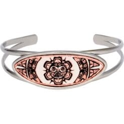 Native Haida sun totem wire bracelet, wholesale Native handcrafted bracelets