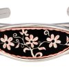 Black background copper flower wire bracelets, wholesale handcrafted bracelets