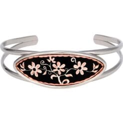 Flatter your beautiful lovely look by wearing this charming flower wire bracelets