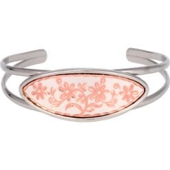 Silver plated copper flower wire bracelets, wholesale handcrafted bracelets