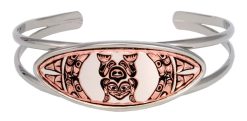 Native Haida frog wire bracelets Native Haida Frog Wire Bracelets