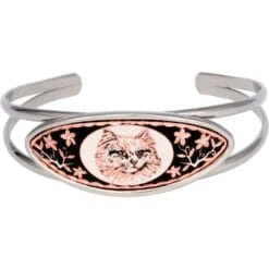 White cat wire bracelet, wholesale handcrafted bracelets