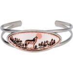 Howling Wolf Dainty Wire Bracelet