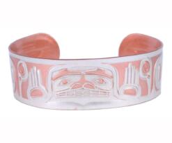 Wholesale Copper Bracelets, Hands of Creation Native Haida Copper Embossed Bracelets