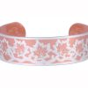 Wholesale Copper Bracelets, Maple Leaves Embossed Copper Bracelets