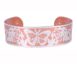 Butterfly Embossed Copper Bracelets, Wholesale Copper Jewelry