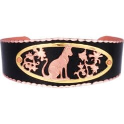 Buy Handcrafted Unique Bracelets, Cut Out Copper and Gold Cat Bracelets