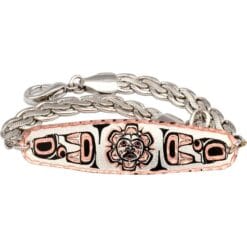 Native Haida Sun Totem Chain Bracelets for Women
