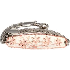 You will be amazed by the quality and originality of our handmade silver background flower chain bracelets