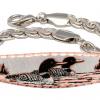 Loons on a lake Scene chain bracelets that is not only pretty but also fun to wear