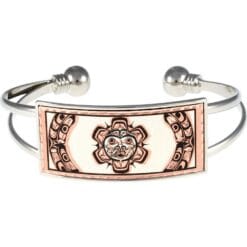 Native Haida sun totem wire bracelet, wholesale handmade unique bracelets