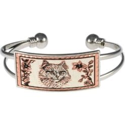Purchase breathtaking white cat wire bracelet now!