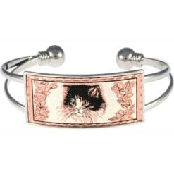 Black and white kitten wire bracelets will take your breath away