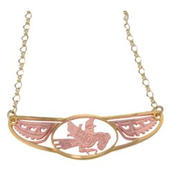 NW Native Eagle Choker Necklaces in Copper and Gold