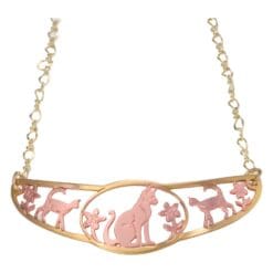 Unique Choker Necklaces Created in Cat Design