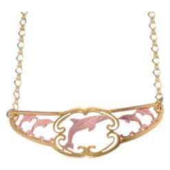 Dolphin Choker Cut Out in Fine Details