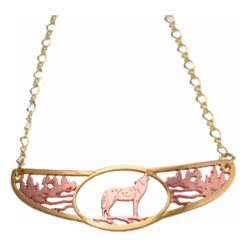 Unique Choker Necklaces in Howling Wolf Design