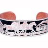 Buy Wild Horses Copper Bracelets for Men Embossed with Black Patina and Silver Plated to Accentuate Buy Wild Horses Copper Bracelets for Men Embossed with Black Patina and Silver Plated to Accentuate