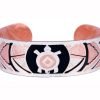 Buy Turtle Copper Bracelets for Men Embossed with Black Patina and Silver Plated to Accentuate