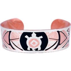 SW Native Turtle Embossed Copper Bracelets with Silver Plated Accents
