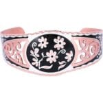 Black Flower Bracelet