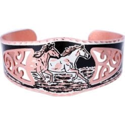 Buy pretty western horse bracelets handmade in filigree style for women who love horses.