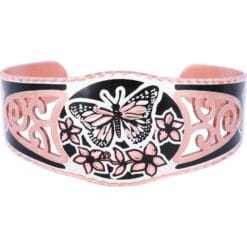 Purchase breathtaking filigree style copper butterfly bracelet now!