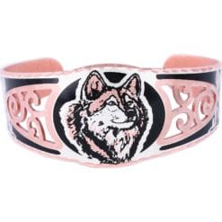 Buy gorgeous wolf bracelets handmade in filigree style for women who love the wild