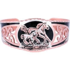 Foal and horse western bracelets handmade in filigree style for women who love western fahion