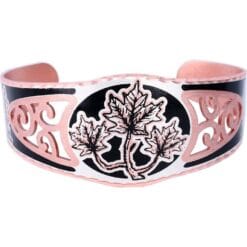 Beautiful maple leaves bracelet handmade in filigree style