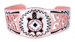 Filigree handmade bracelets created from copper in beautiful Native inspired turtle design