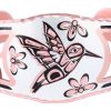Delicately handmade copper filigree Northwest Native Haida hummingbird bracelets
