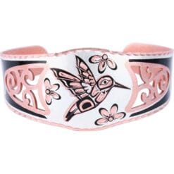 Northwest Native Haida hummingbird handmade bracelets in filigree style