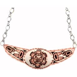 Choker Necklaces Handmade in Haida Sun Design